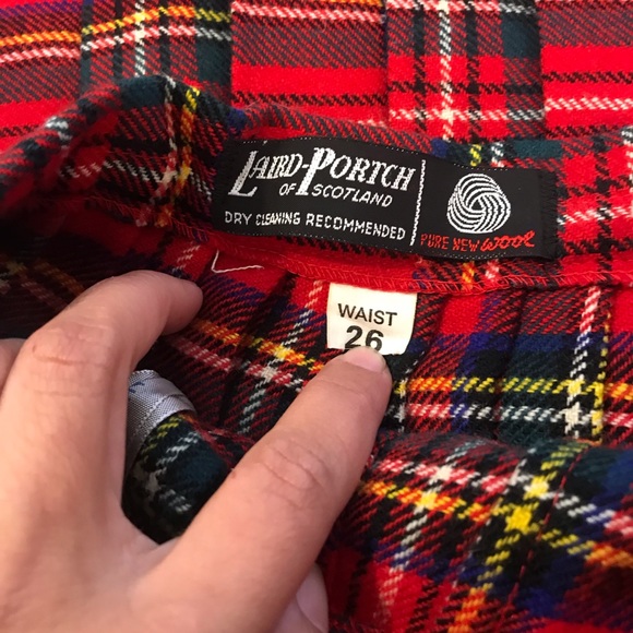 Vintage Real Scottish Plaid Maxi Skirt - Picture 7 of 7